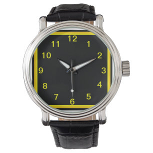Schwarz und Gold - Was für ein Stahl Armbanduhr