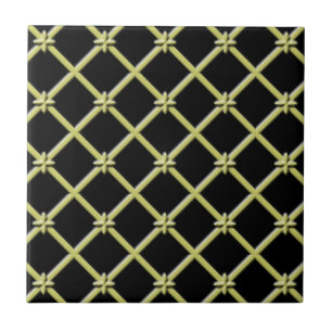 Schwarz und Golden Tile Fliese