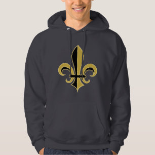 Schwarz-und GoldLilie Hoodie