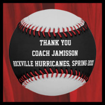 Schwarz und Grau Baseball, Danke Coach, einfach