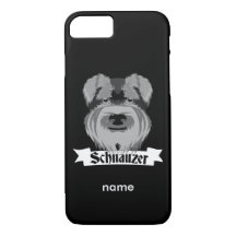 Schwarz und Grau Schnauzer