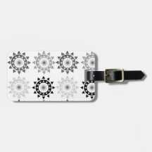 Schwarz und Grau sonnt Gepäckanhänger