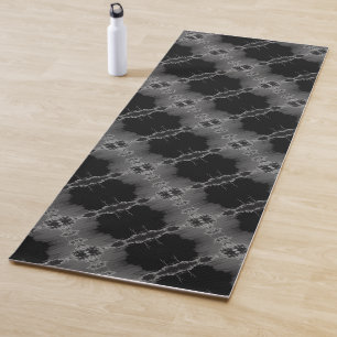 Schwarz und Grau Yogamatte