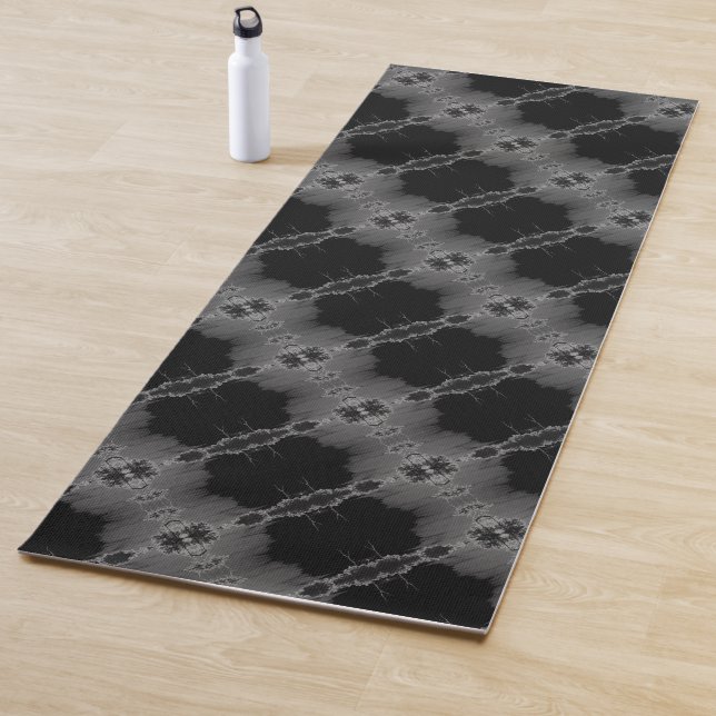 Schwarz und Grau Yogamatte (Beispiel)
