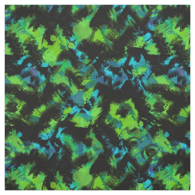 Schwarz und grün abstrakt stoff (Muster)