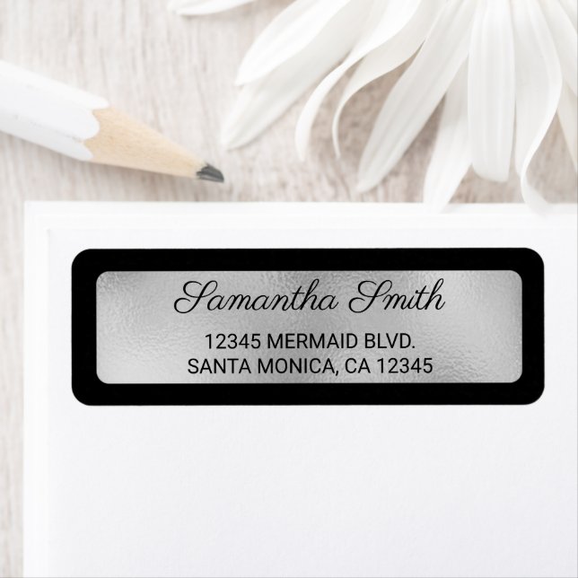 Schwarz und Imitate Silver Folay (Insitu)