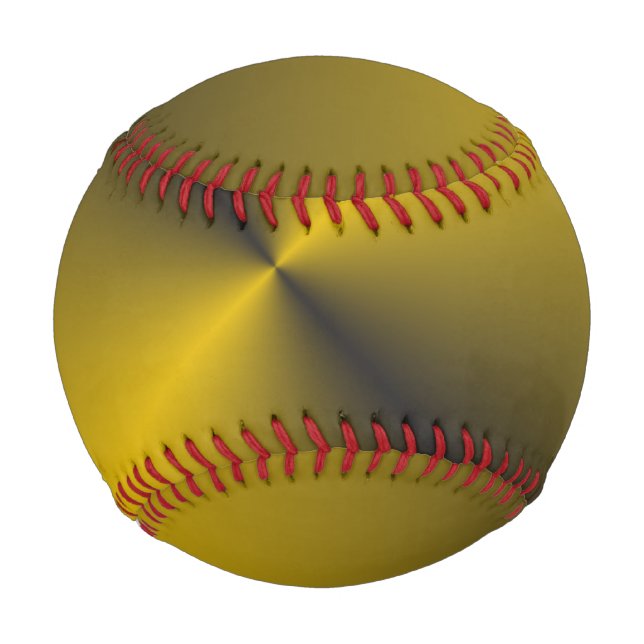 Schwarz und lebendiges Gold Baseball (Rückseite)