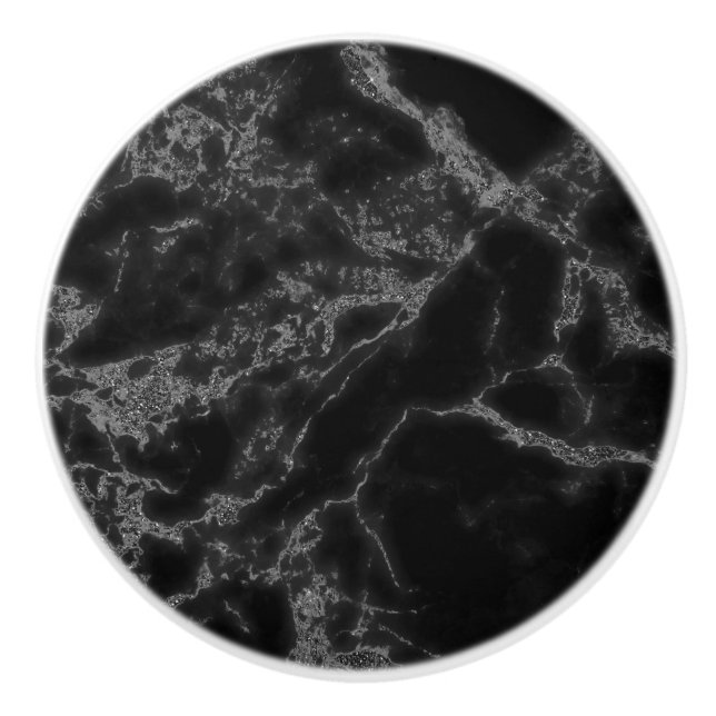 Schwarz und leicht grau keramikknauf (Vorderseite)