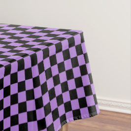 Schwarz und Lila Lavendel Tischdecke