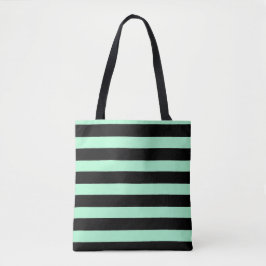 Schwarz und Minze grün Tasche