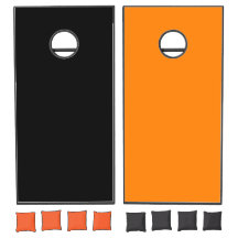 Schwarz und Orange