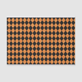 SCHWARZ- UND ORANGE-GLITZER SEHEN HALLOWEH AUS SEIDENPAPIER