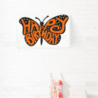 Schwarz und Orange Monarch Butterfly zum Geburtsta