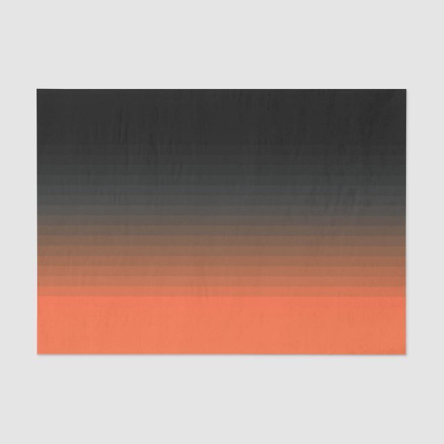 Schwarz und Orange Seidenpapier (Vorderseite)