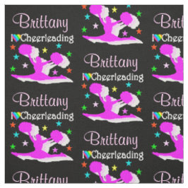 SCHWARZ UND PINK I LIEBE CHEERLEADFABRIK STOFF