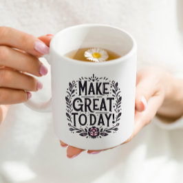 Schwarz und Rosa machen heute eine große Tasse