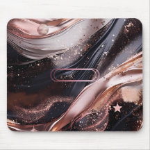 Schwarz und Rose Gold Hintergrund Personalisiertes