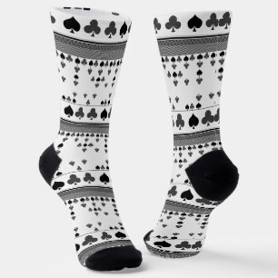 Schwarz und Rot, Modemuster Socken