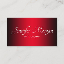 Schwarz und Rot: Ombre Visitenkarte