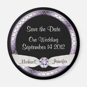 Schwarz und Silber Magnet