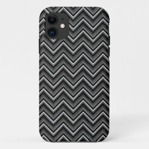 Schwarz und Silber Zickzack Case-Mate iPhone Hülle