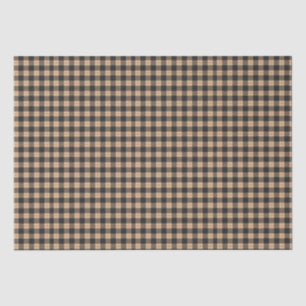 Schwarz und Tan mit rotem Streifen Seidenpapier