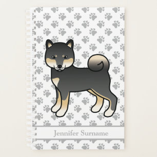 Schwarz und Tan Shiba in Niedliche Hunde und Pfote Planer