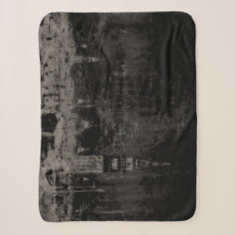 Schwarz und Taupe Skyline Venedig Italien Sherpadecke