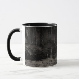 Schwarz und Taupe Skyline Venedig Italien Tasse
