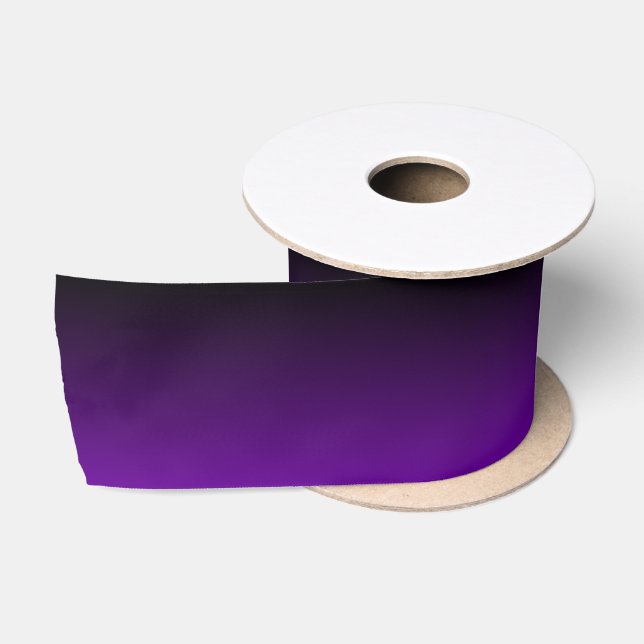 Schwarz und Violet Lila Ombre Satinband (Spule)