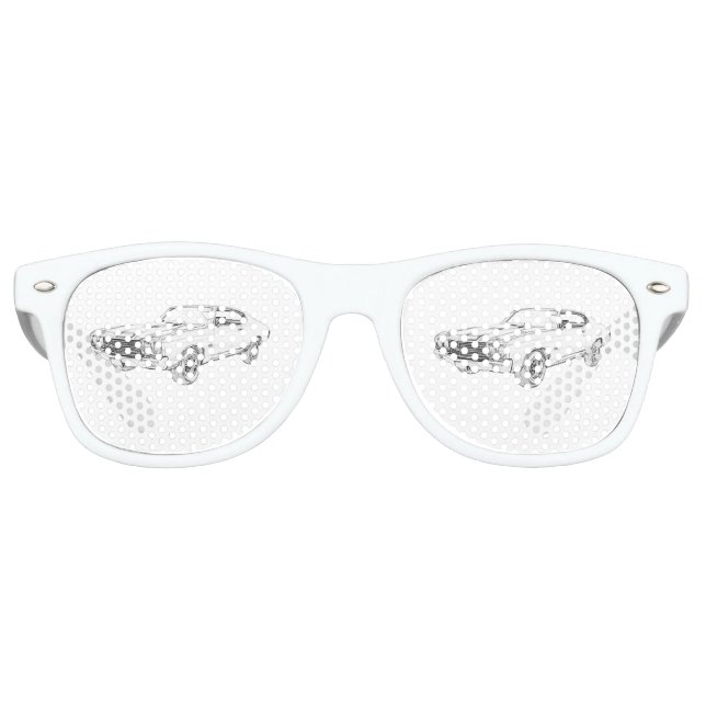 Schwarz und Weiß 1970 kaue, Zeichnend Kissenfigur Sonnenbrille (Vorderseite)