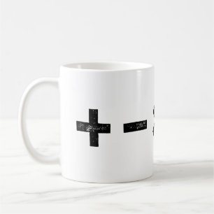 Schwarz und Weiß Alle Mathematik Symbole Lino Schn Kaffeetasse