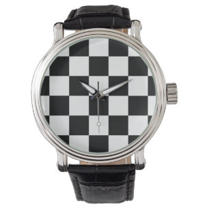 Schwarz und Weiß Armbanduhr