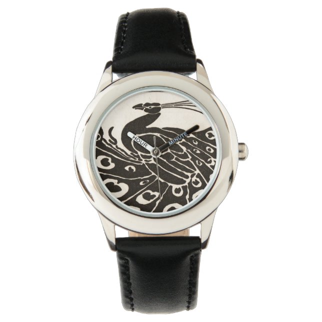 SCHWARZ UND WEISS ARMBANDUHR (Vorderseite)