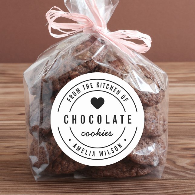 Schwarz und Weiß aus der Küche von Runder Aufkleber (Von Creator hochgeladen)