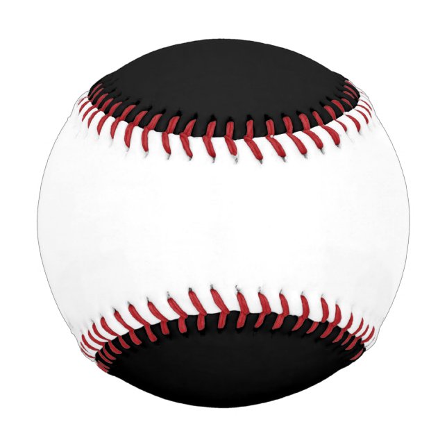Schwarz und Weiß Baseball (Vorderseite)