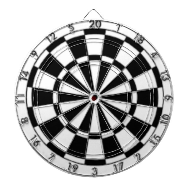 Schwarz und Weiß Dartscheibe (vorne)