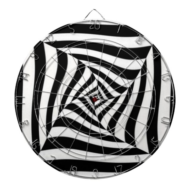 Schwarz und Weiß Dartscheibe (vorne)