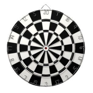 Schwarz und Weiß Dartscheibe
