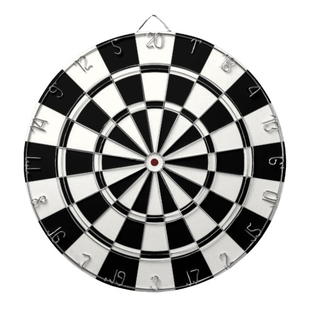 Schwarz und Weiß Dartscheibe (vorne)