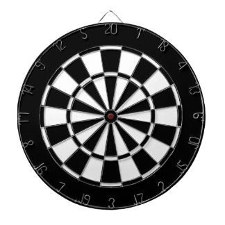 Schwarz und Weiß Dartscheibe