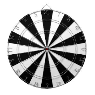 Schwarz und Weiß Dartscheibe