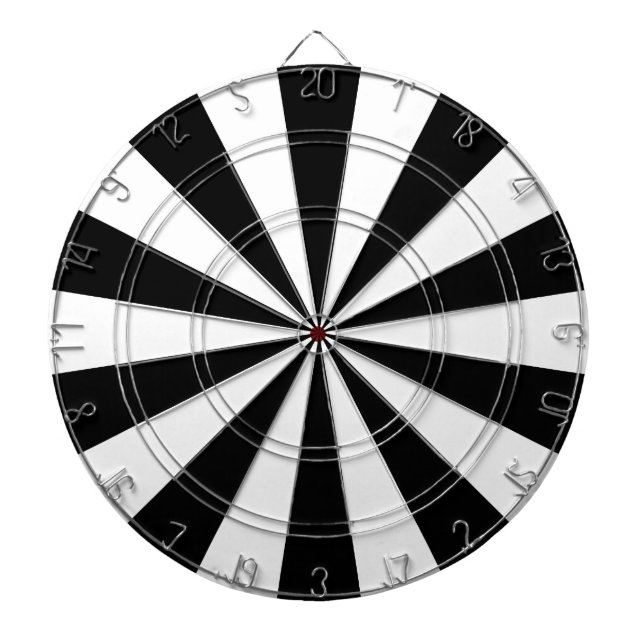 Schwarz und Weiß Dartscheibe (vorne)