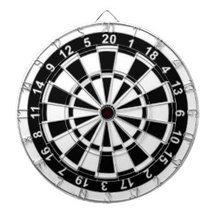 Schwarz und Weiß Dartscheibe