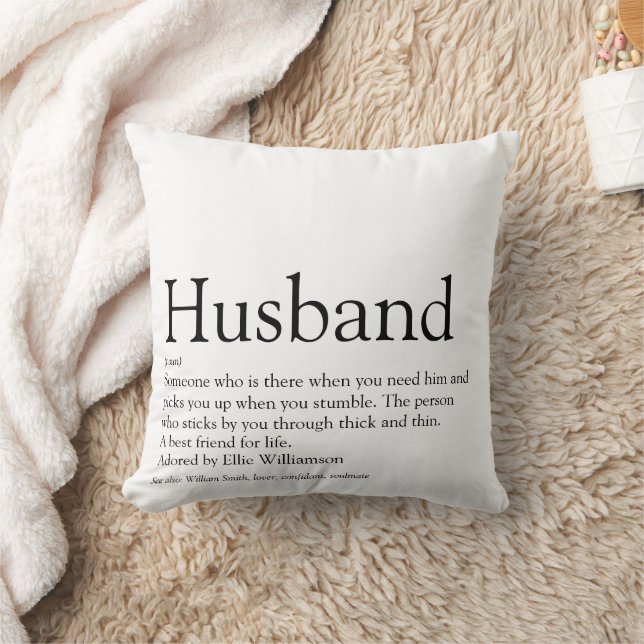 Schwarz und Weiß - das beste Husband der Welt Kissen (Decke)