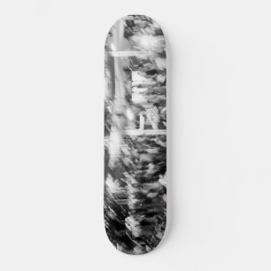 schwarz und weiß Foto- abstrakt Skateboard