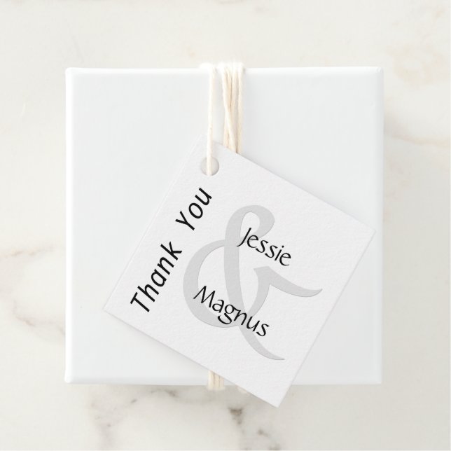 Schwarz und Weiß Geschenkanhänger (Beispiel)