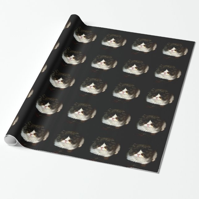 Schwarz und Weiß Geschenkpapier (Ungerollt)