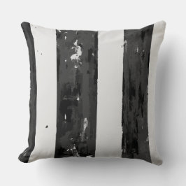 Schwarz und Weiß gestört Kissen