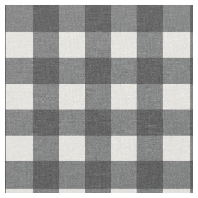Schwarz und Weiß Gingham Stoff (Nahaufnahme)